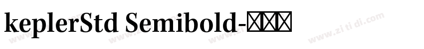 keplerStd Semibold字体转换